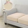 Jacquard Sofa Seat Cushion Cover Polar Fleece Sofa Cover Stretch Washable Removable L Shape Corner Sofa Slipcover For Home Decor