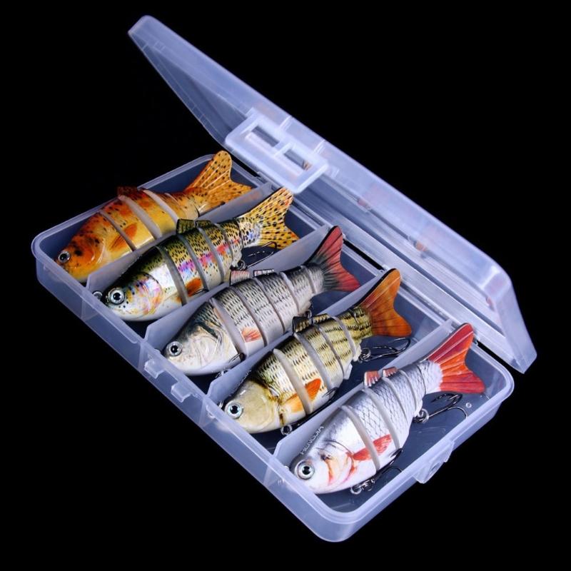 Mehrgelenkige Crankbaits 6 Segmente Hartköder Forellenköder Swimbait Minnow Angelköder Wobbler Angelausrüstung
