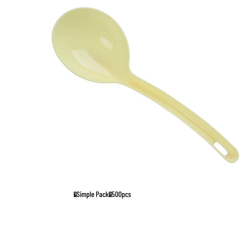 Disposable Plastic Long Handle Soup Spoon