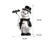Resin Handicrafts Cartoon Skeleton Character Sculpture Suit Gentleman Bat Halloween Statue Decorative Figurines Home Decoration