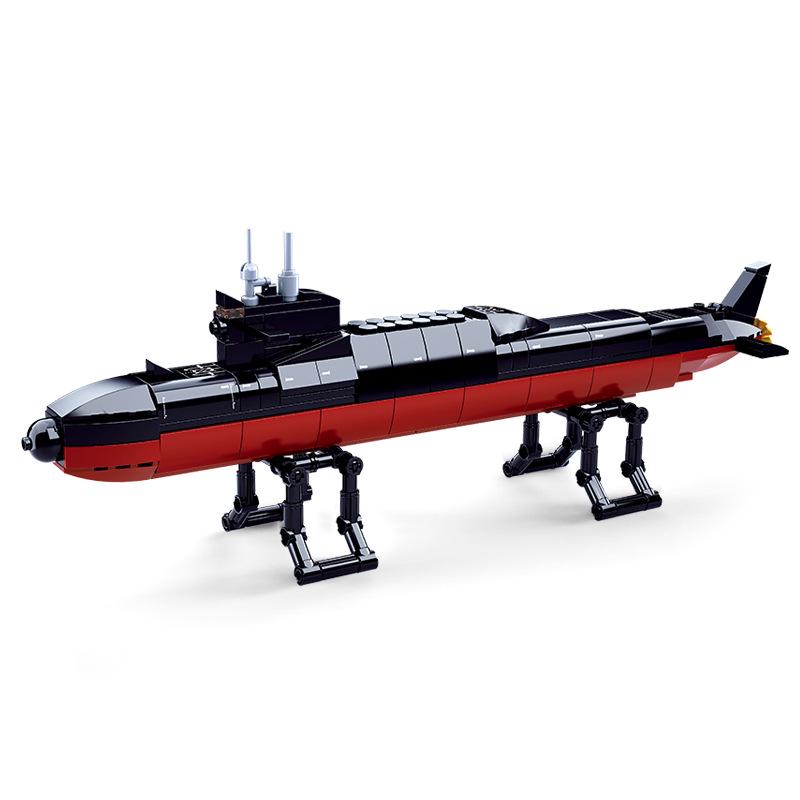 Little Luban Submarine & Aircraft Carrier Building Blocks Toy Set for Boys