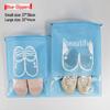 Thickened Transparent Non-Woven Drawstring storage bag for Shoes, Toys, and Travel - Dustproof and Spot-Free.