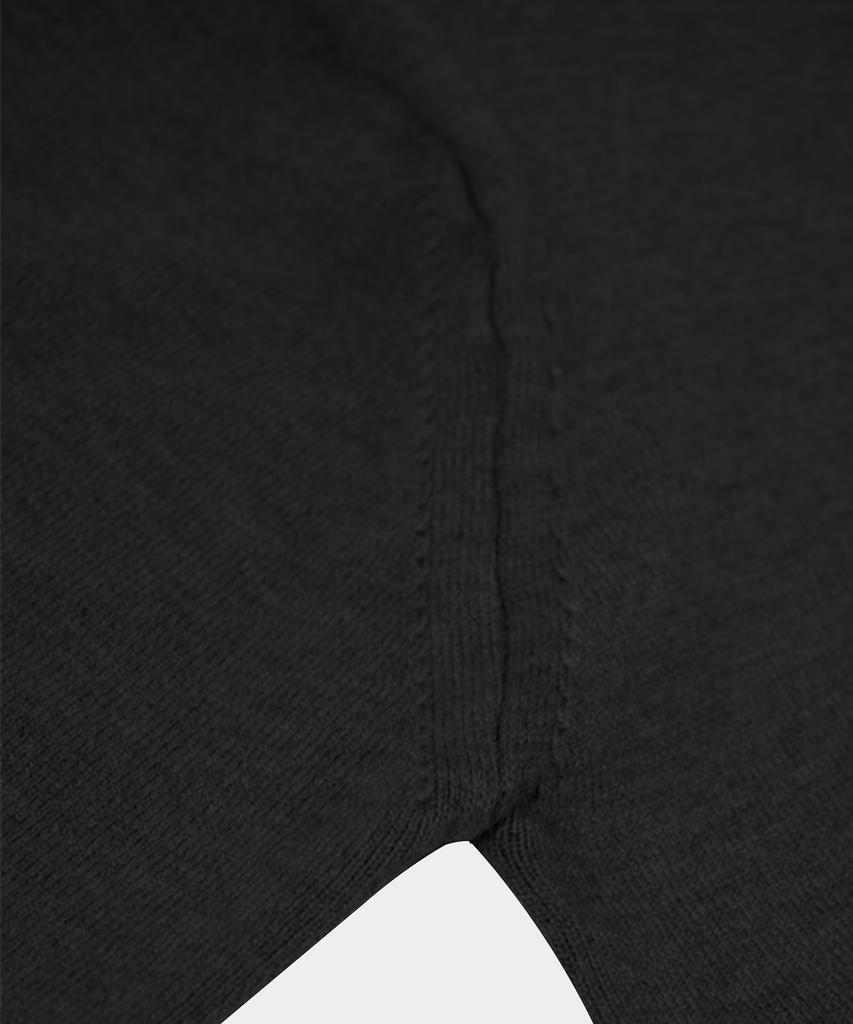 BIRBANTE Soft Washable Line Collar Knit - Black
