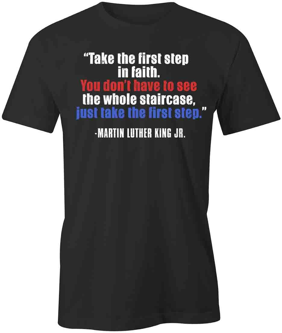 1ST STEP IN FAITH TShirt Tee Short-Sleeved Cotton CLOTHING MLK JR S1BCA281 XXXL