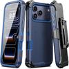 Heavy Duty Hybrid 3IN1 Ott Defender Case For iPhone 17 16 15 14 Plus 13 12 Pro Max Air 17e 16e Shockproof PC Cover With Clip