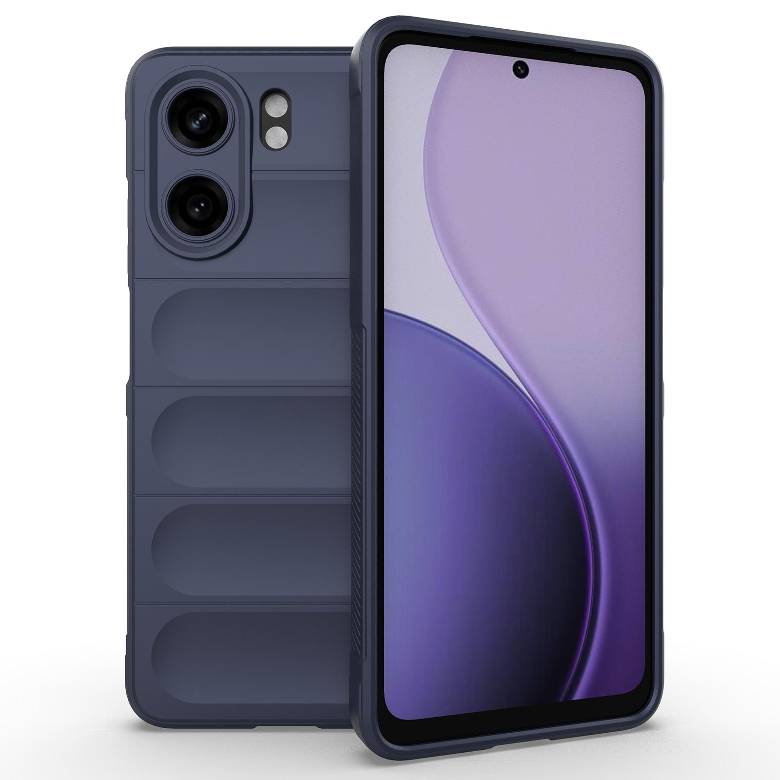 

Для Oppo A5x 5G/4G Чехол Противоударный Мягкий ТПУ Прочный Задняя Крышка Телефона Dark Blue