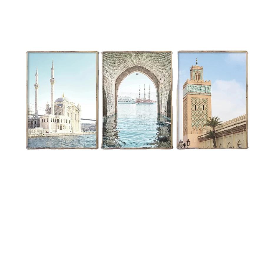 

Постер галереи здания «Синяя морская арка», Современное настенное искусство, Холст, Печать, Гостиная, Спальня, Домашний интерьер 21X30cm No Frame