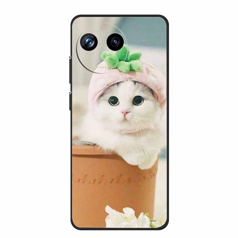 For Realme 11 11X 5G RMX3780 Case TPU Animals Soft Silicone Bumper Back Cover Phone Cases for Realme11X RMX3785 Wolf Cool Fundas