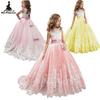 Girls' Lace Color Block Dresses, Available In Sizes 2-14 Years