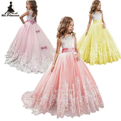Girls' Lace Color Block Dresses, Available In Sizes 2-14 Years