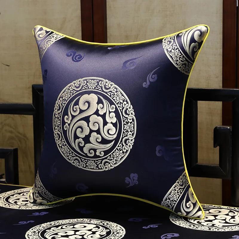 35x50cm/45x45cm Jacquard Plant Bamboo Cushion Cover Chinese Light Luxury Tassels Pillow Covers Decorative Green Black Home Decor