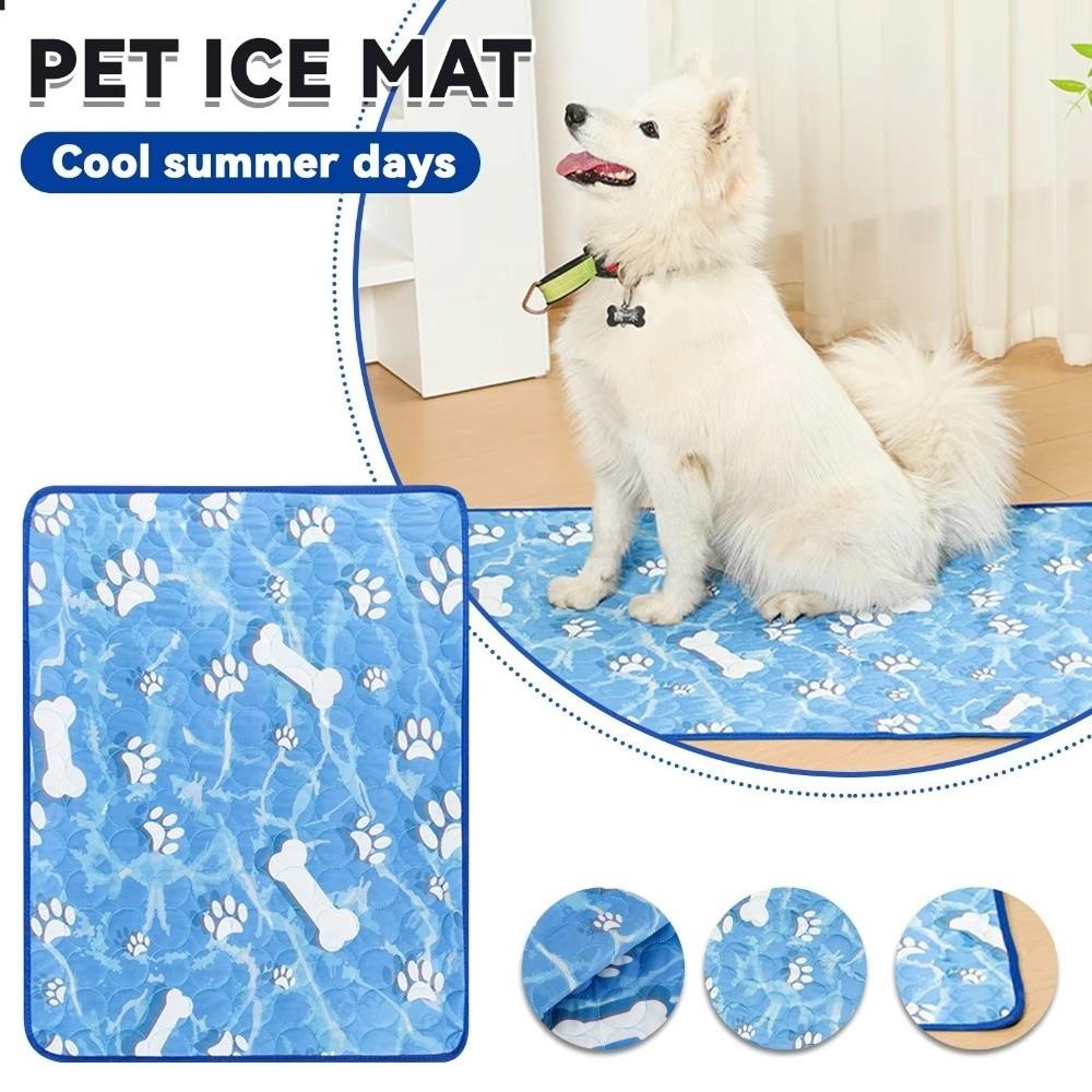 Ice Silk Summer Cooling Pad Keep Cooling Cat Dog Sleeping Mat Comfortable Pet Cooling Mat  Summer