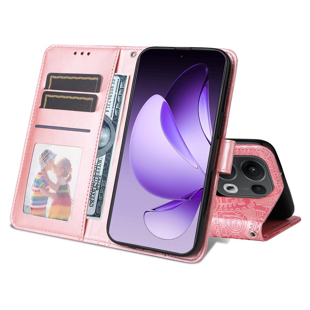For Oppo Reno14 Pro 5G (China)/Oppo Reno13 Pro 5G/Oppo Reno14 Pro 5G (Global) Case Sunflower Imprint Leather Wallet Phone Cover