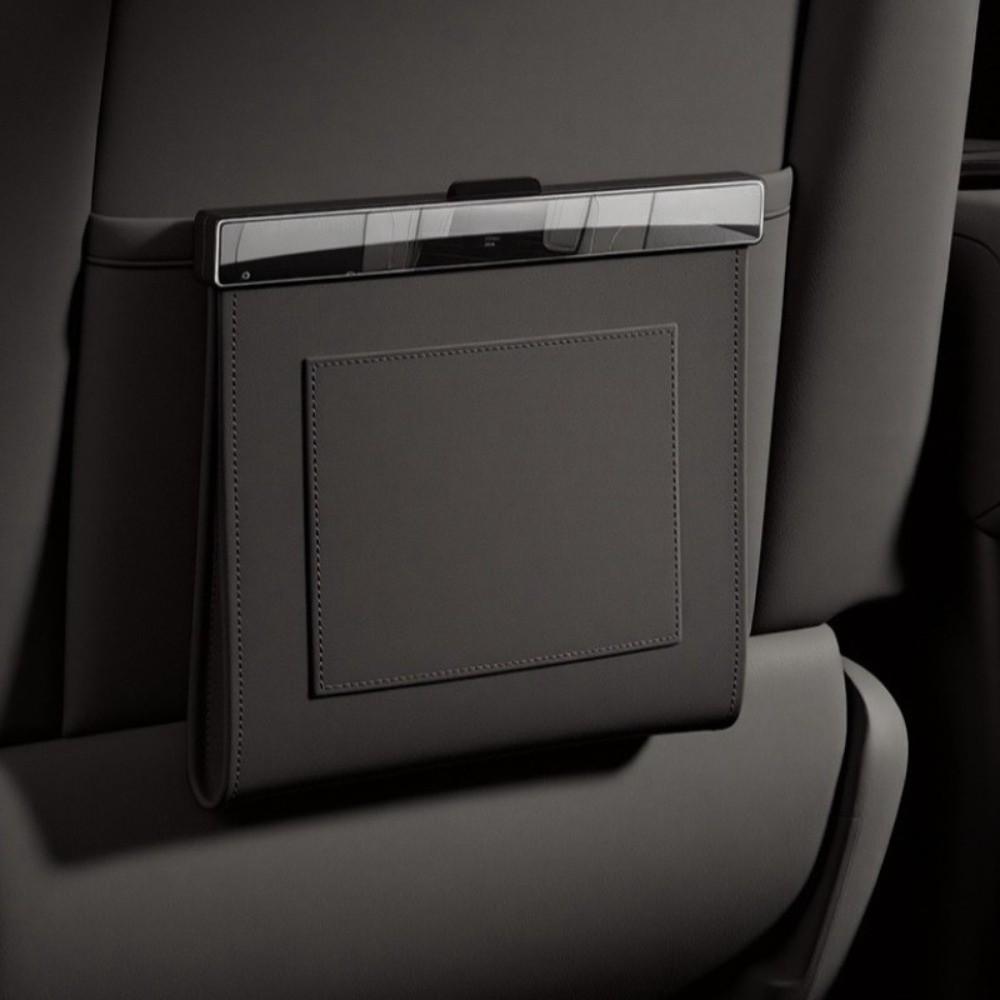 Leather Magnetic Adsorption Storage Bag Storage Pocket Seat Hanging Trash Can  Car Storage