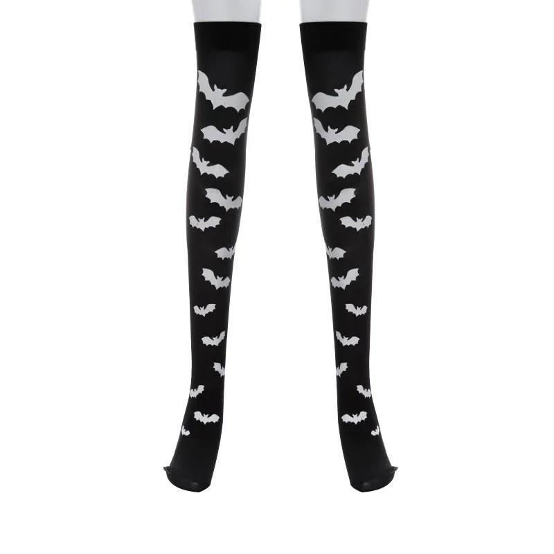 Halloween Party Skeleton Bat Spider Web Stockings Ghost Festival Party Atmosphere Horror Dress Up Stockings