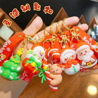 Creative Christmas Tree Santa Claus Keychain - Schoolbag Backpack Pendant Gift