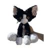 Simulated Black and White German Cat Doll Cute Curly Cat Doll Kitten Plush Toy Doll Gift