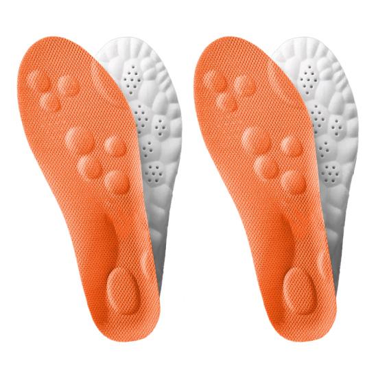 2 Pairs Memory Foam Sports Insoles for Men Women Breathable Shock Absorption Shoe Inserts Trim-to-Fit Ergonomic Foot Support Inserts