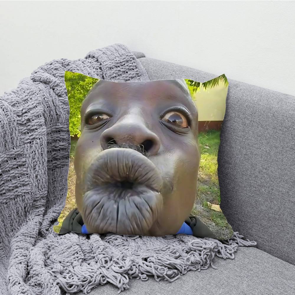 Ful Man-memes Kuddfodral Tryck Polyesterfiber 40X40 cm Hem Soffa Slängkudde Överdrag Dekoration