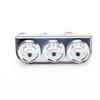 Car Instrument Gauge: Black Triple Meter for Water Temp, Oil Temp, Oil Pressure, and Voltage