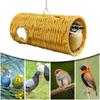 Bird Houses For Outside Bird House With Holes Woven Cage Accessories Habitats Hangable Tunnel For Parrot Cockatiel Parakeet