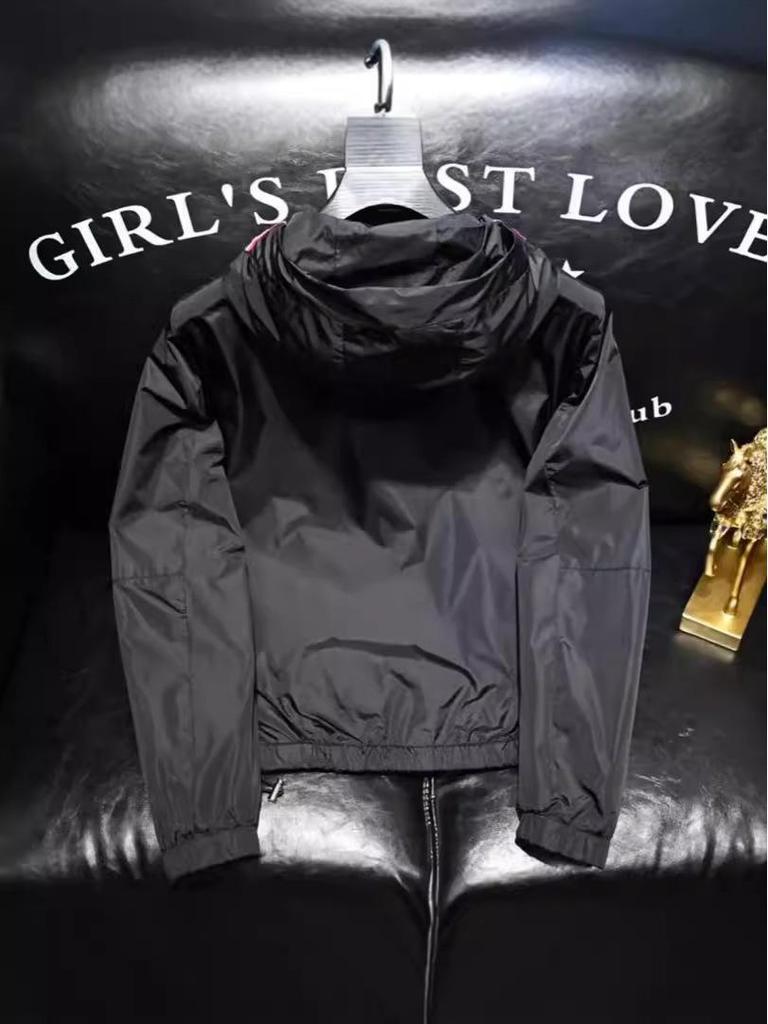 2025 Spring/Summer Men's Lightweight Hooded Jacket - Trendy, Versatile Casual Top for Youth