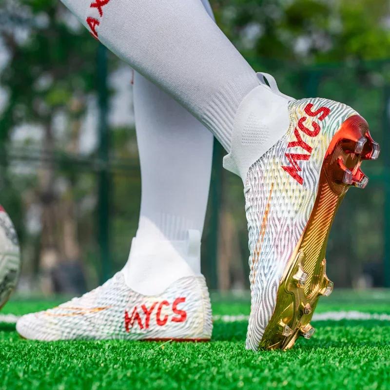 Men Football Shoes Society Football Boots Top-Level High Quality Ultralight Students Training Cleats Field Boy Football Boots