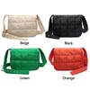 Fashion Ladies Shoulder Bag Quilted Messenger Bags Solid Color Rhombus Pattern Adjustable Strap for Travel Shopping Women Purse MIT