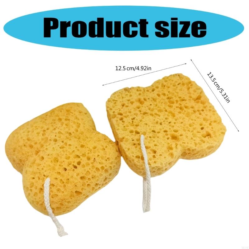2Pieces Bath Loofah Sponges for Deep Cleaning Gentle Exfoliating Body Scrubbers M68E
