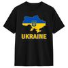 Ukraine Flag Map T-Shirt Summer Fashion T Shirts Man Cotton Round Neck Plus Size Tees Short-Sleeved Y2K Fun Tshirt