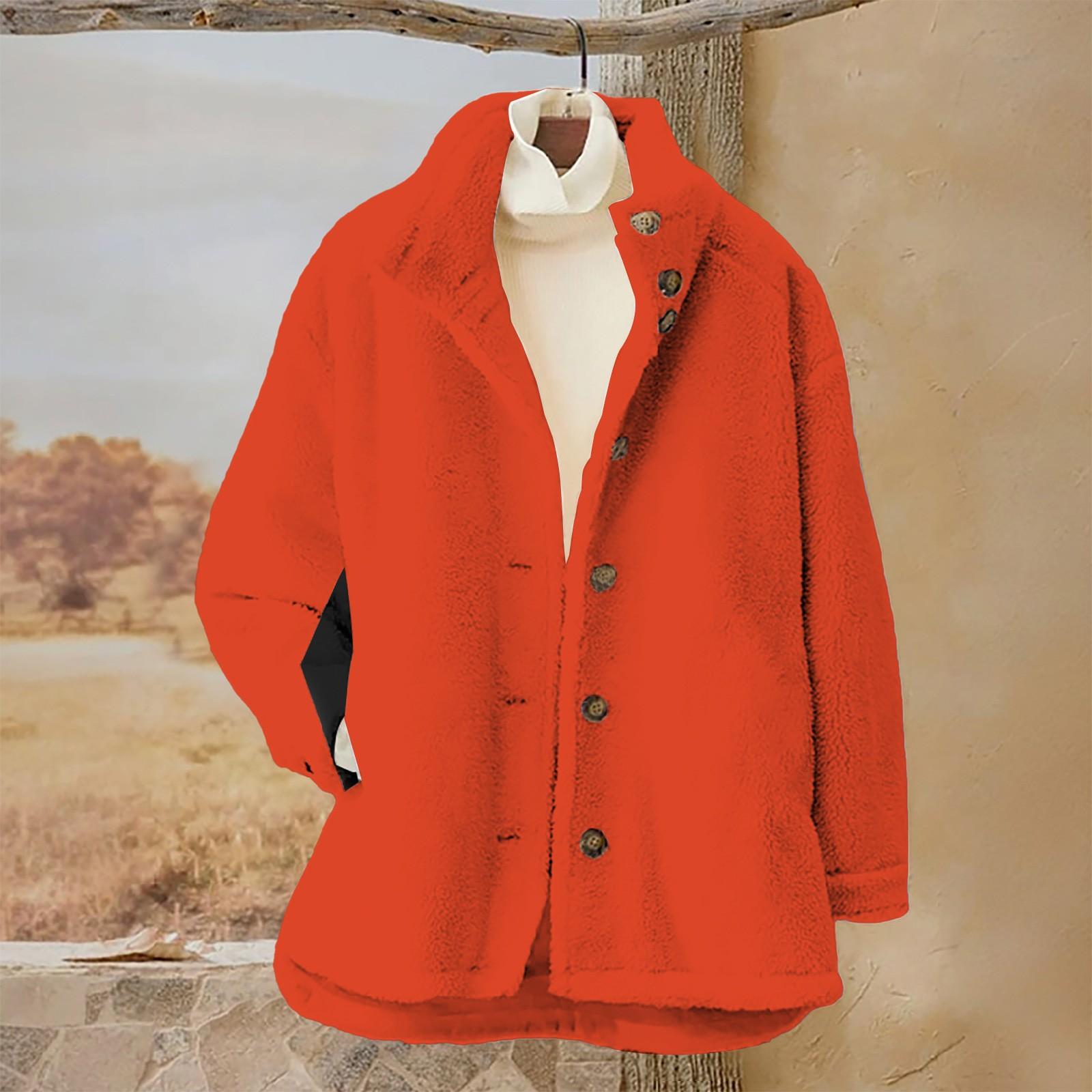 

Женский однотонный повседневный свободный кардиган с длинным рукавом на пуговицах, кардиган с капюшоном, фланелевое пальто XL шафрановый