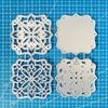 4pcs/lot Layered Frame Metal Cutting Dies Scrapbooking Stencil Die Cuts Card Embossing Photo Album Template Mold Decoration Craft