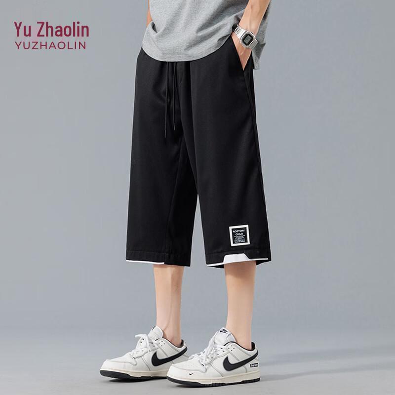 YUZHAOLIN Men s Loose Casual Shorts for Summer 5XL чёрный