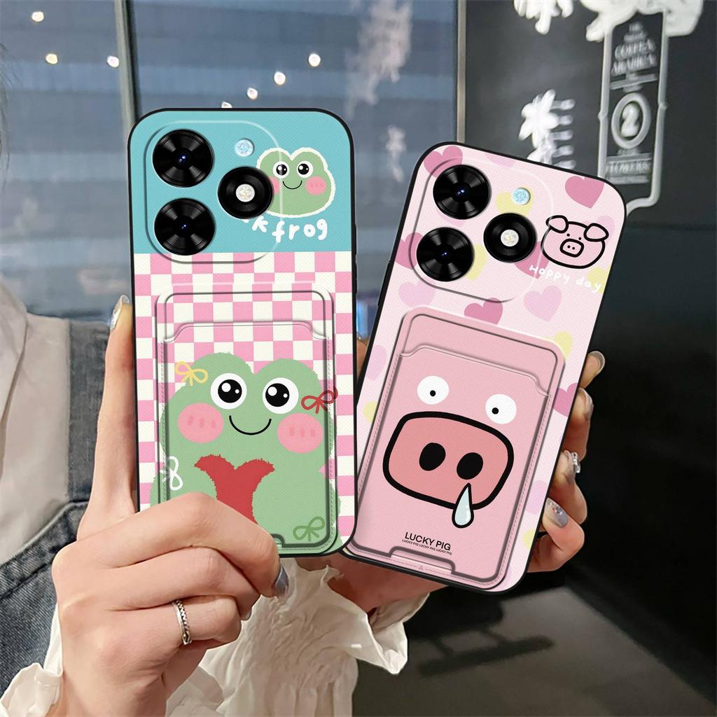 Card Sleeve Full Wrap Phone Case For Tecno Spark Go 2024/Spark20C/BG6/POP8 Graffiti Waterproof Silicone Anti-knock TPU