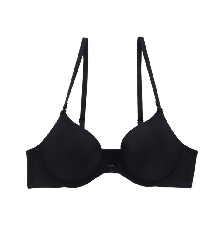 Breathable Front Closure Women's Anti-Sag Seamless Bra for Small Chests