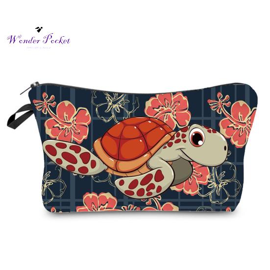 

Модный принт большой емкости клатч портативный модный внешний вид на молнии косметичка 1