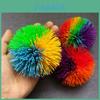 Bola Koosh Colorida de Silicone Brinquedo Sensorial Vibrante Ideal Para Autismo E Necessidades Especiais