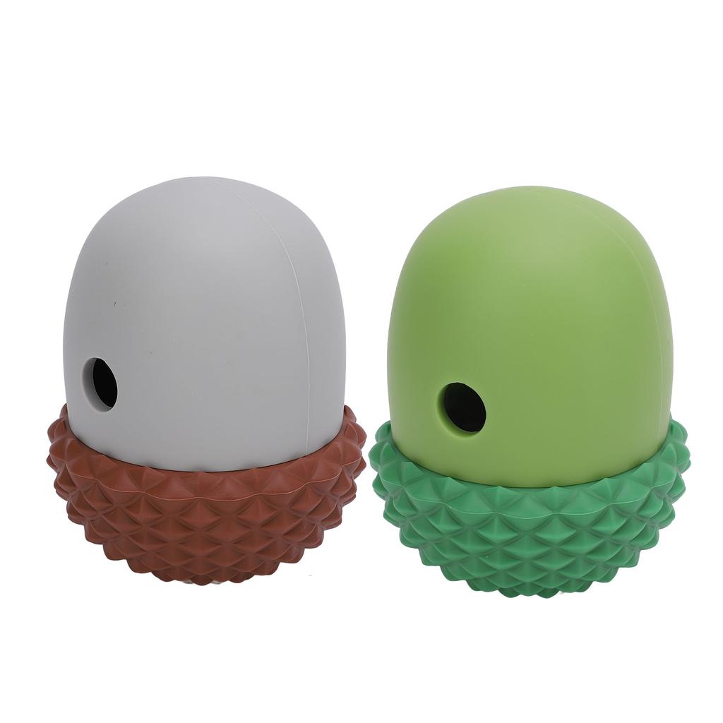 Dog Food Dispensing Ball Toy Acorn Shaped Interactive Slow Feeding Reduce Picky Eating Silicone Dog