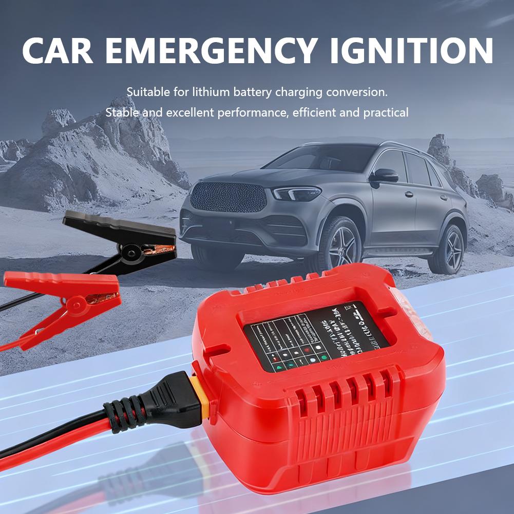 For Makit A/MWQ /Dewal T/BS18V 20V Lithium-Ion Battery Car Jump Starters Adapter With LED Power Indicator Light