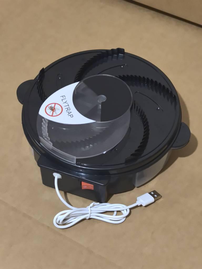 Cattura mosche automatico ricaricabile USB—Esche rotante silenziosa per uso domestico e nei ristoranti