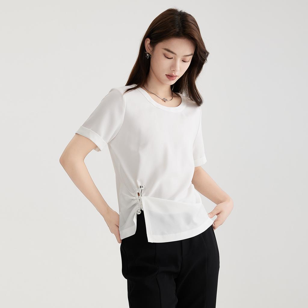 Gubang Round Neck Short-Sleeved T-Shirt