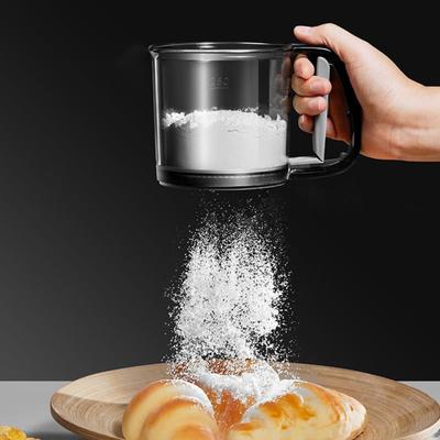 Flour Sifter Fine Mesh Baking Sieve Ergonomic Handle Flour Strainer Baking Tool for Sugar Cocoa Powder