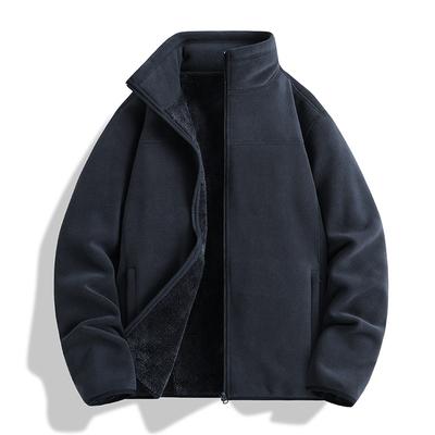 Autumn and Winter Fleece Jackets for Men, Fleece Thickened Coats for Couples, Polar Fleece Outdoor Camping Jackets