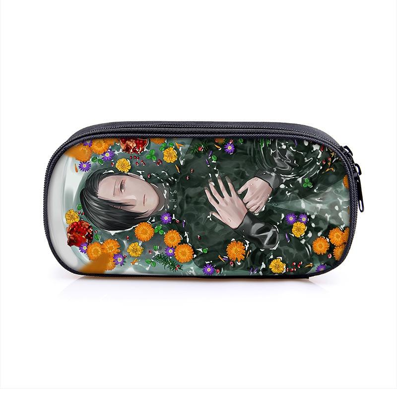 Jujutsu Kaisen Pencil Box With Large Capacity For Students And Makeup Essentials