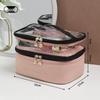 PVC Transparent Minimalist Toiletry Bag - Waterproof, Wet/Dry Separation, Large Capacity
