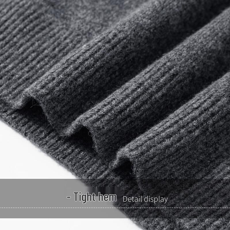 Men's Heavyweight Wool-Blend Henley Knit Sweater