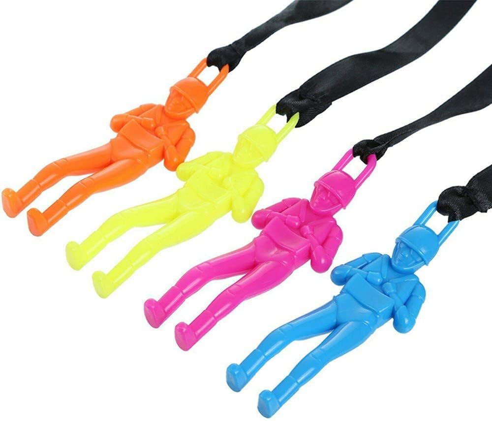 DFsucces Mini Parachute, Hand-Thrown Toy, Outdoor Play, Flying Toy, Popular Children's Day Gift (Set of 6)