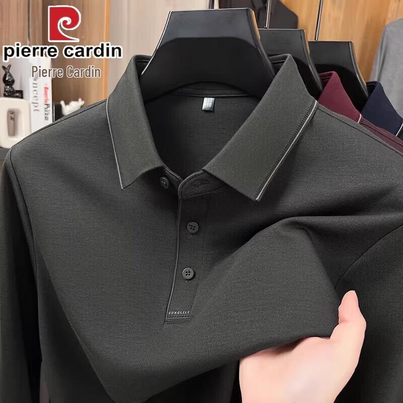 Pierre Cardin Men's Casual Long Sleeve Polo T-Shirt