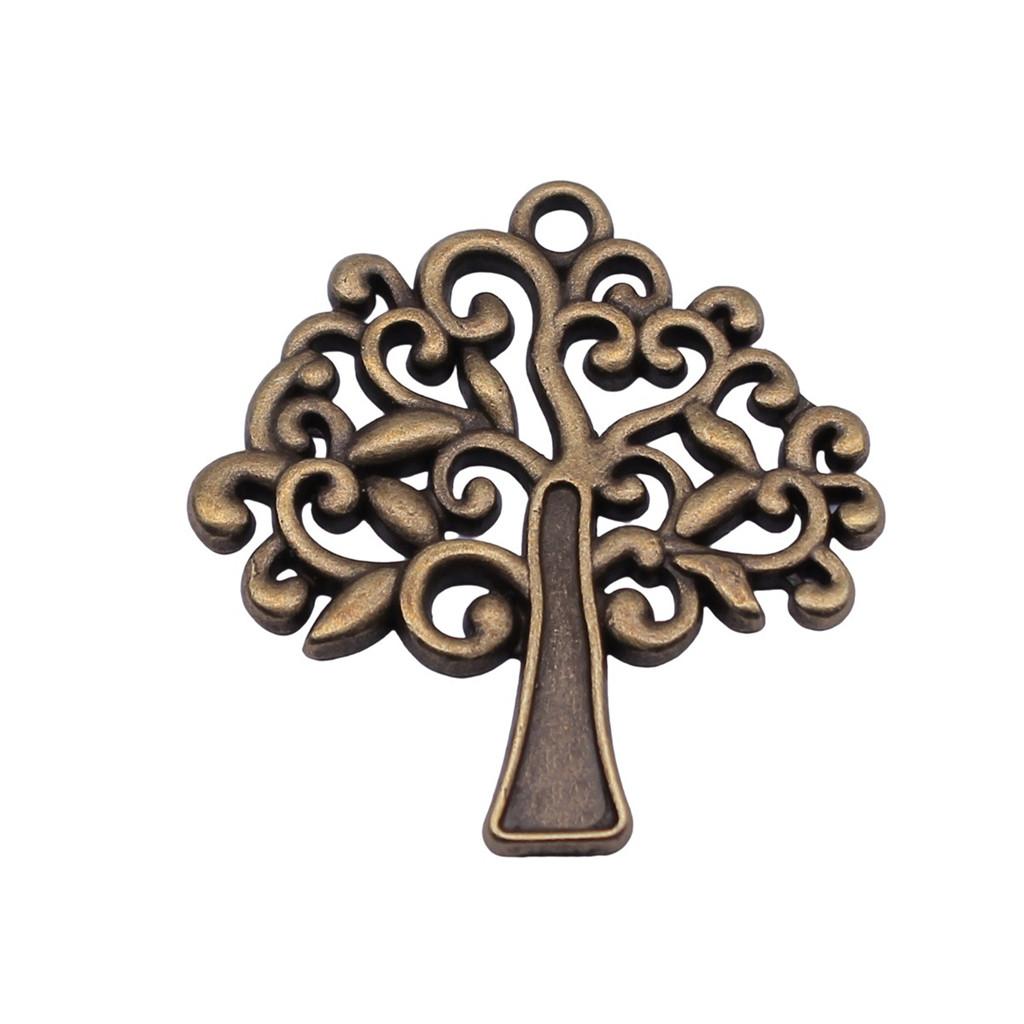 Tree Of Life Charms Antique Round Pendants For Spiritual DIY Jewelry