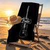 Fender Print Beach Towel Design, Soft, Lightweight. for Home Bathroom, Spa, Pool, Yoga, Surfing, Camping, Gift for Family, Friend